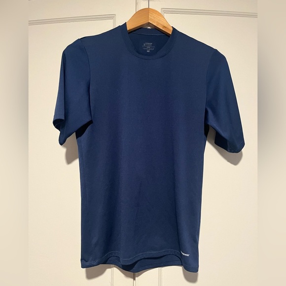 Men’s Patagonia Navy Blue Short Sleeve Performance Base Layer - Picture 1 of 4